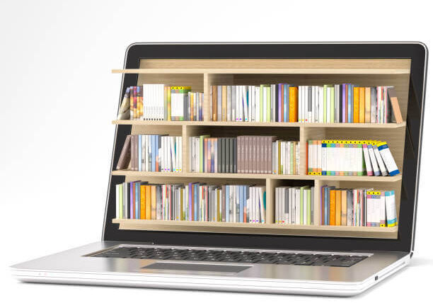 Laptop with library