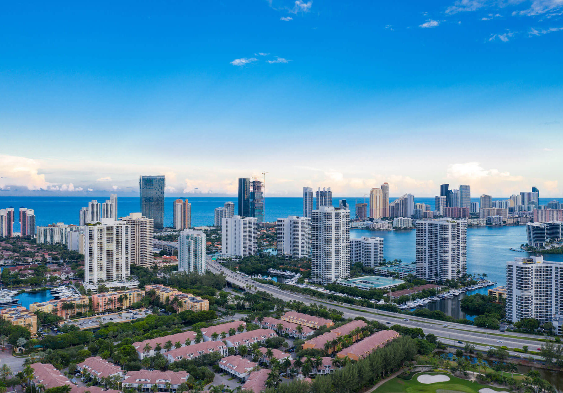 Aerial image Aventura Florida scenic landscape photo